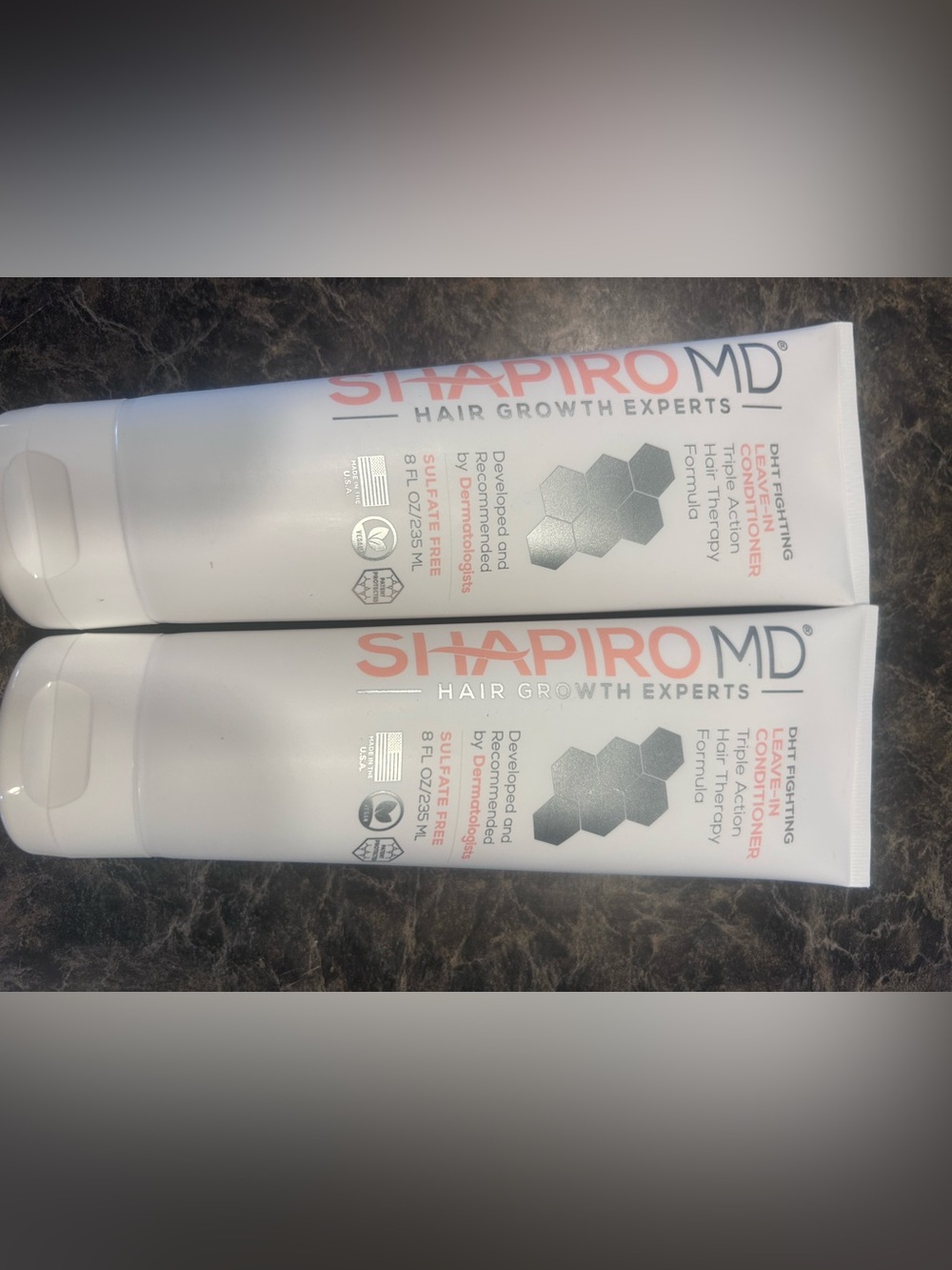 Men’s Hair Thickening Conditioner — White and Coral